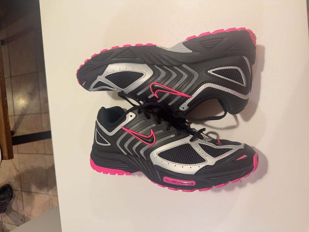 Nike Air Pegasus 2K5 Black Pink Running Shoes Size 13 - Picture 2 of 4